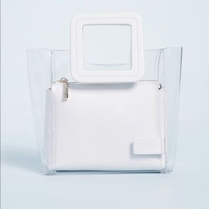 NWOT Staud Mini Shirley Bag White and Clear